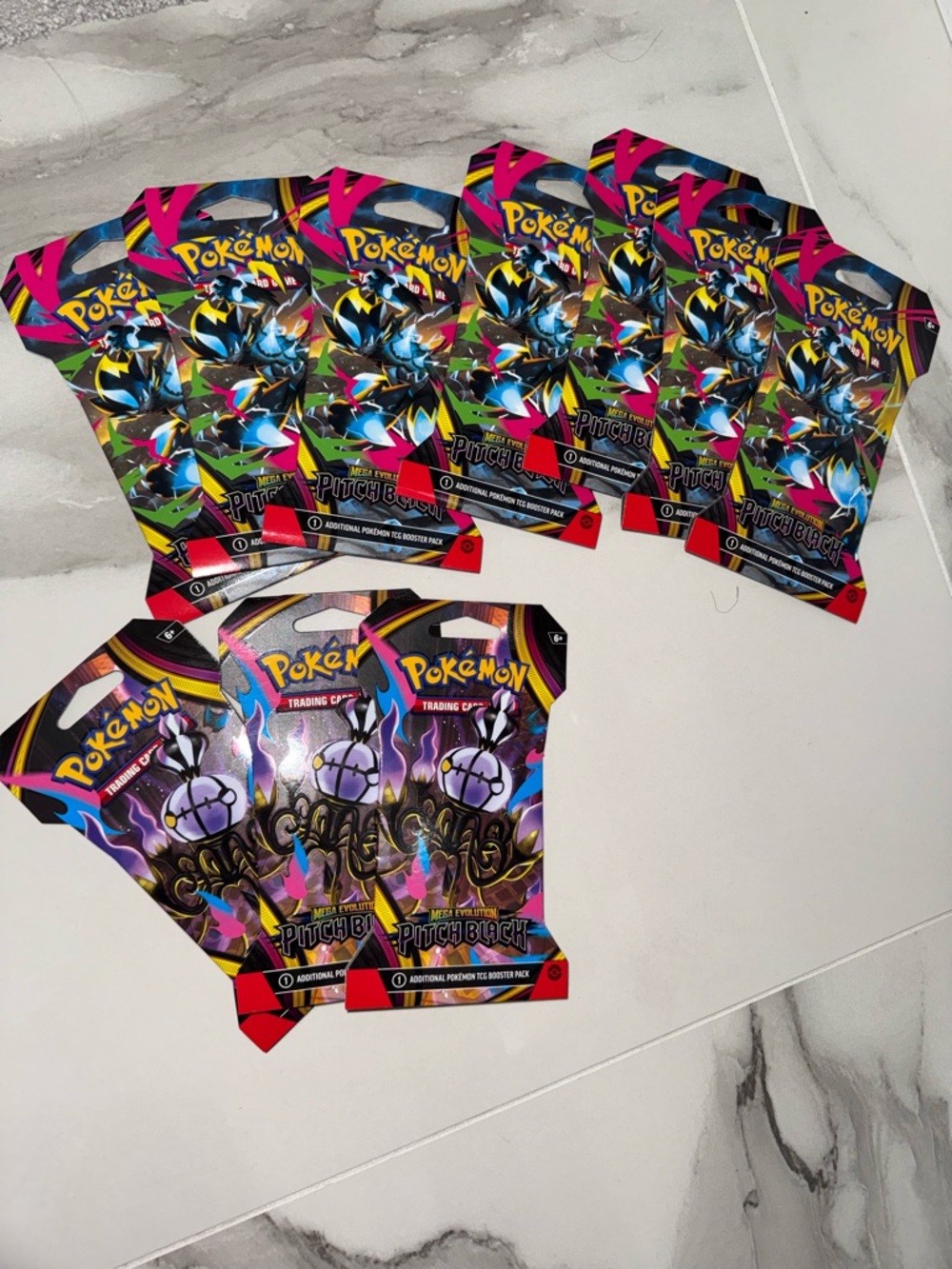 Pokemon pitch black  Packs